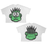 T-Shirt Hip-Hop Fun Cartoon Pattern Printing Oversized T-Shirt Original Gothic Cotton Short Sleeves-Outfit