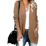 Fongt Exclusively For The Autumn And Winter New Ladies Fashion Long Sleeve Pocket Sweater Knit