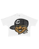 Original Sufu Ancient Animation Head Printed Graphics T-Shirt Y2k Blouse Street Oversized T-Shirt Gothic Animation Short Sleeves-Outfit