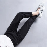 White Jeans Women Loose Korean Version Students Harun Pants Nine Points Pants Women's Pants College Wind 2020 Spring New-Outfit