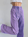 High Waist Y2K Corduroy Loose Pants-Outfit