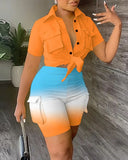 Fongt New Women's Three-Dimensional Pocket Shorts