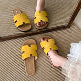 Fongt The Summer Of 2025, The Summer Flat-Bottomed Trendy Drag Wears The Retro Sentence Round 100 With Skirts, The Two Uncle Slippers