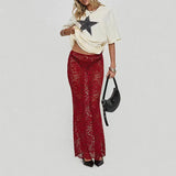 Fongt 2024 Summer Hot Style Fashion Versatile Lace Perspective Sexy Dress Can Be
