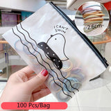Pcs/Bag Children Cute Candy Random Solid Elastic Hair Bands Girls Lovely Srunchies Rubber Bands Kid Hair