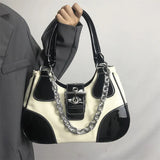 Pu Leather Y2K Crossbody Bag-Outfit