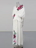 Fongt Elegant Tea Break Dress 2025 Autumn And Winter New High-End Printing Rose Flower Dress Dress Dress