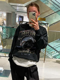 Graphic Sweatshirts for Women Fashion Letter Print Pullovers 2023 Spring Autumn Loose Punk Sweatshirt Hoodies