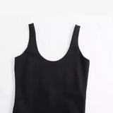 Spring Style Spliced Slim Velvet Suspender Dress 9462662-Outfit