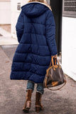 Fongt Solid Hooded Cotton Suit Long Sleeve Double-Sided Winter Warm Shirt Coat Cotton Coat