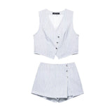 Fongt Women's 2025 New Striped Printed Vests 2949025 2949026