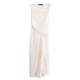 Spring Blended Pleated Dress 2965120-Outfit