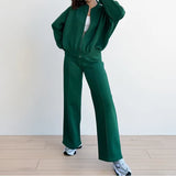 Fongt Women's Wear 2024 Autumn And Winter Suit New Fashion Solid Color Casual Loose Street Sports Hoodie Suit For