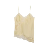 Fongt Women's ZA Irregular Lace Side Pure Lusty Dress