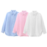 Fongt Autumn Fashion New Loose Cotton Shirt Women's M56865