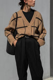 Plaid Cardigan 1028-1-Outfit