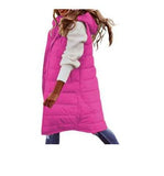Fongt New Fashion Casual Solid-Colored Hooded In Sleeveless Sleeveless