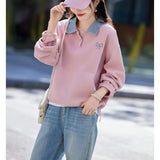 Fongt Autumn Japan And South Korea New Leisure Long-Sleeved Coat Women's Korean Version Of The Suit Top Jacket Loose Short Windbreaker
