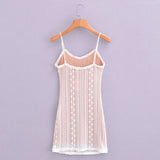 New Spring Stretch Lace Sexy Slim Dress With Buttocks And Bottom Suspenders-Outfit