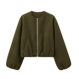 Fongt And Autumn 2025 Fashion New Soft Bomber Jacket Women's M56867
