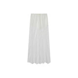 Fongt 2025 New Women's Fashion Slimmed-Mear Breast-Wear Lace Skirt Suit