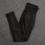 Sexy Gym Tracksuit Women Leopard Printed Skinny Fitness Two Piece Set Outfits Running Training Workout