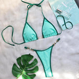 Fongt Style 2023 Web Celebrity Sexy Bikini Quilting Metal