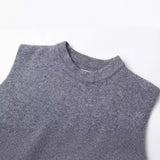 2024 Short Button Knitted Vest Women's Vest-Outfit