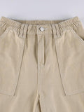 Pocket Detail Straight Cargo Jeans-Outfit