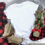 Hat Family Red Printed T-shirts Mom and Me Santa