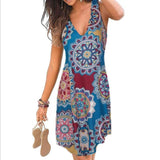 V-neck Sleeveless Loose A-Line