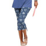 Outerwear Bottoming Slimming Printed Drawstring Cropped