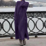Loose Oversized Knit Brushed Hoody