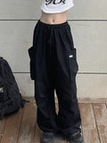 High Waist Pocket Cargo Pants-Outfit