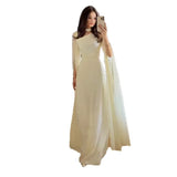 Fongt New Women's Temperament Elegant Solid Color Slim Slimming Dress