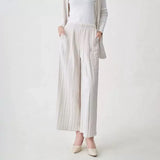 Fongt Folded Round Collar Folding Top In The Long Loose Thin Irregular Spring Blouse Summer Design T-Shirt