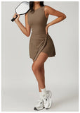 Tank Wrap Skort Tennis Dress-Outfit