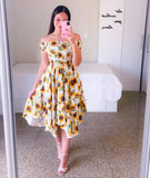 Fongt Ebay Dress Word Shoulder Irregular Shoulder Digital Print Long