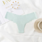 Thong Trousers Ice Silk Sexy Low-Waist Pure Lust Wind T-Pants Thin Invisible Ladies