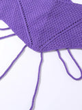 Crochet Knit Skirt Set-Outfit