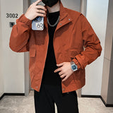 Fongt Men's Autumn And Winter Fashion Brand Handsome Retro High-End Trend Of Men's Workwear Jacket Spring And Autumn