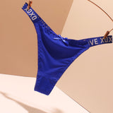 Fongt Thong Trousers Women's Letter Ice Silk Without Trace 2025 New Sports Fitness Trousers Bow Shorts Summer