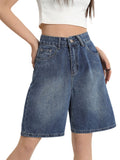 vintage denim bermuda