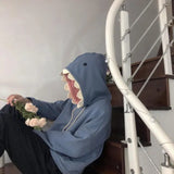 Funny Shark Patchwork Hoodies Sweatshirt