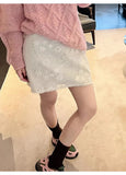 Fongt Three-Dimensional Flower Embroidered Lace Dress Girl Long Dress Women's European Goods Korean Women's Small Fragrant Style