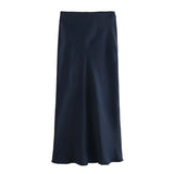Fongt Women's Clothing INS Explosive Multi-Color Fashion Commuter Silk Stupor Feel Stubble Skirt