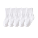 Pairs/lot 1 to 12 Years Classical Pure Color Children's Socks Black White Socks For Students Spring Autumn Winter