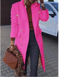 Fongt And Winter 2025 New Multi-Color Multi-Code Jacket Collar Long Coat Woman