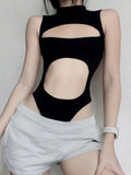 Fongt Cogology Store Design Feeling Hottie Hollow Beauty Back-In-Action Sleeveless Thin Top