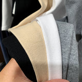 Long-Sleeved T-Shirt Slim And Slim In Autumn And Winter With Threaded Design Feeling Bottomed Blouse Women's Low-Collar Unique